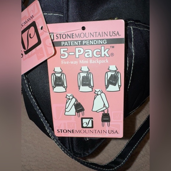 Stone Mountain five Way Backpack with Gold Accents. Adjustable straps. NWT - Picture 5 of 12